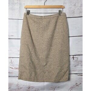 The Limited Womens Skirt Size 10 Tan Wool Blend Lined Pencil Knee Length Classic